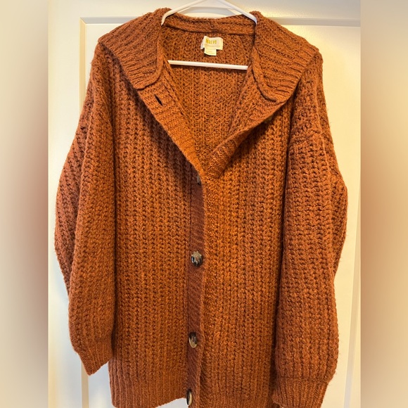 Maeve Oversized hooded sweater cardigan size small - Picture 3 of 7
